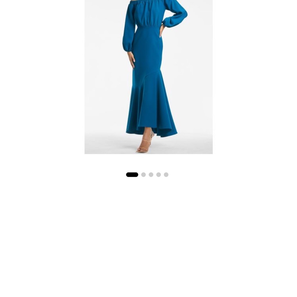 Sachin + Babi Teal Long Sleeve Dress